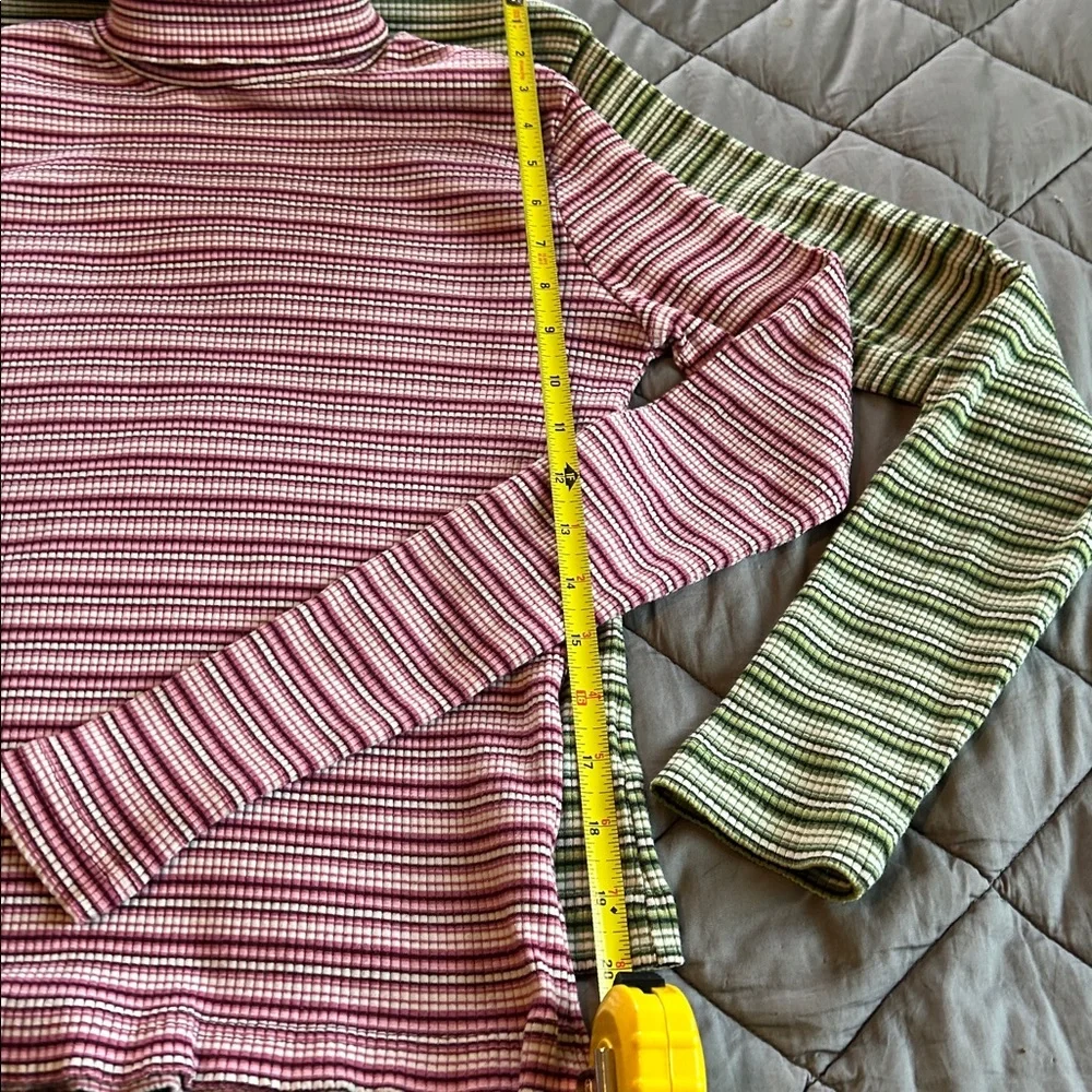 2 Striped Turtleneck Sweater - Picture 6 of 7